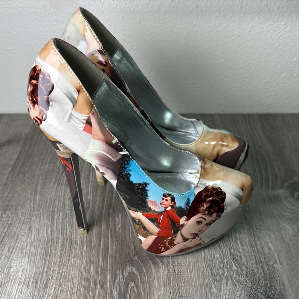 Shoe Republic LA Cream Artistic Heels